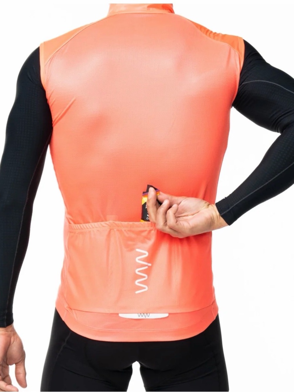 Wyn Republic UNISEX WINDSTOP GILET - SEE ME NOW size medium orange - Picture 4 of 16